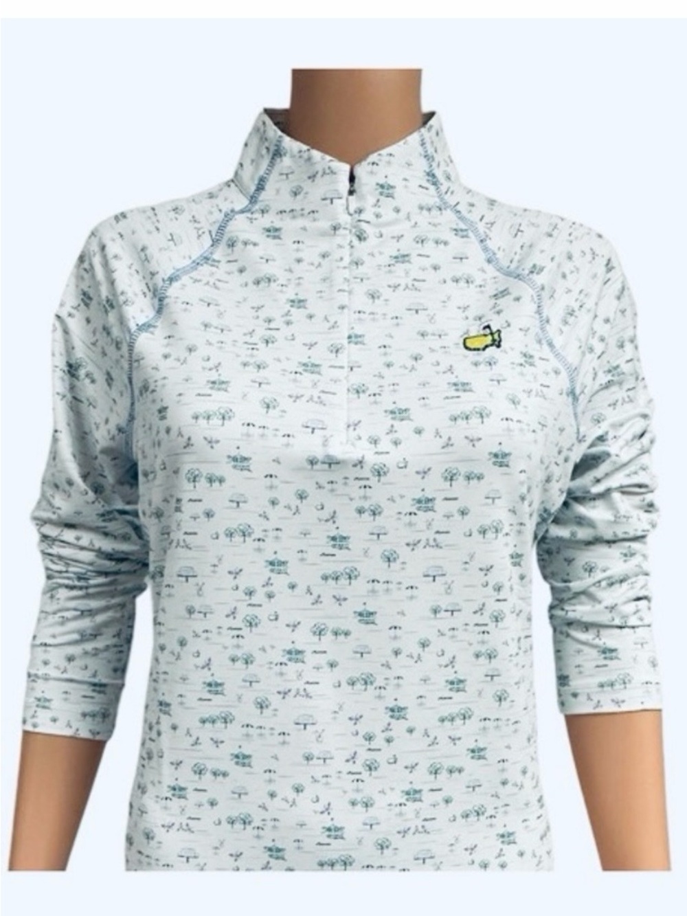 Masters Magnolia Lane Tech 2023 Performance Quarter Zip Pullover Size Large Golf